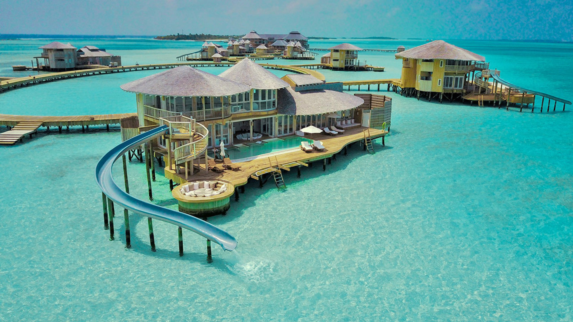 Luxury overwater villas in the Maldives with pristine turquoise waters